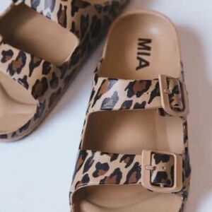 MIA Women's Leopard Print Sandals